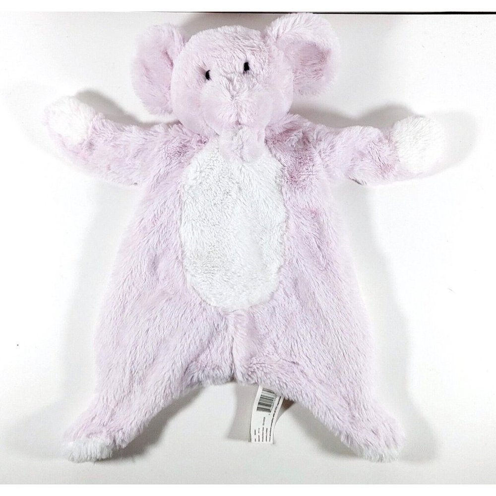 Kelly Toy Baby Purple Elephant Crinkle & Rattle Plush Security Blanket Lovey